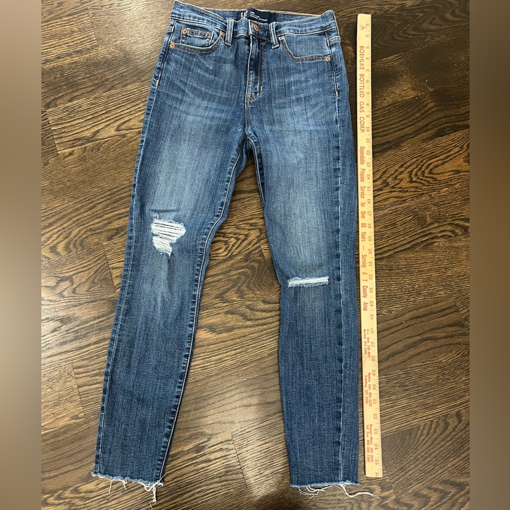 Gap 2/26R high waist leggings skimmer stretch, blue jeans, high-rise woman’s
